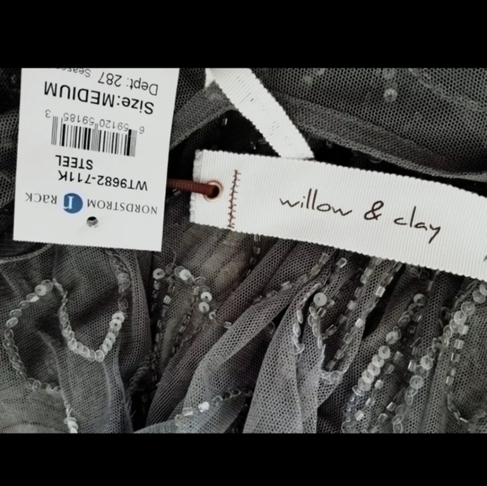 💥NWT💥 ANTHROPOLOGIE WILLOW & CLAY SEQUIN TOP SZ M - Picture 9 of 9